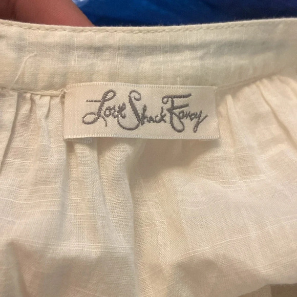 Loveshackfancy Isla Embroidered Boho Pop Pom Midi Dress $395 100% Cotton Small - Picture 6 of 8